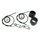 Set 100 km/h Tachometer + Drehzahlmesser DZM weiß + schwarzer Ring Halter Welle pas. f. Simson S51 S50 S70 S53