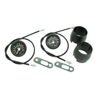 Set 140 km/h Tachometer + Drehzahlmesser 12.000 U/min DZM Welle pas. f. Simson S51 S50 S70 S53