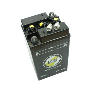 Batterie Akku 6V 8Ah für Simson AWO 425S 425T, RT125, IWL Troll Pitty Wiesel Berlin, BK350, EMW R35, Battarie Blei (Säure bitte separat bestellen)