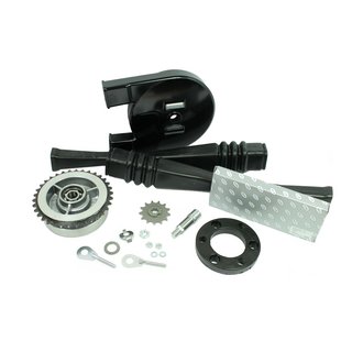 Kettenkit Simson Sr4-4 Habicht Bakelit Kettenkasten + 13Z + 34Z Ritzel + Spanner + Kettenschläuche + Kette 110 + Kleinteile