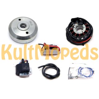 Lichtmaschine 12V 180W DC Kontaktlose Vape Zündung pas. für Sachs SM51 mit 125 & 150ccm mit Deckel 155mm