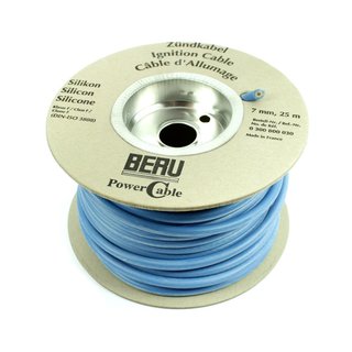 1m Silikon Beru Zündkabel Power Cable Ø 7,0/1,0 blau für Simson S51 S50 S70 S53 KR51 Schwalbe Star MZ ETZ TS ES 125 150 250 Kreidler NSU Zündung Kupfer
