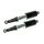 Satz Stoßdämpfer Federbeine schwarz chrom für Jawa 350 Sport 638 639 640 MZ DKW Horex IFA 318mm