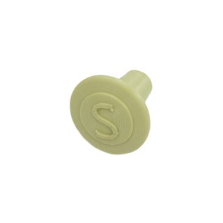 Handstück Starterknopf mit "S" elfenbein pass f Simson KR51 Schwalbe KR50 Spatz Chokehebel