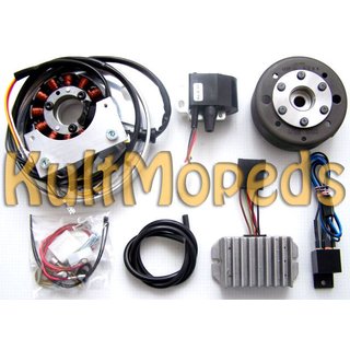 Lichtmaschine kontaktlose Vape Zündung 12V 150W DC für ILO MG 125EF /175F Generator Noris MLZ Ardie M 6-125 E des Kleinwagen Kleinschnittger F125 3 Gang
