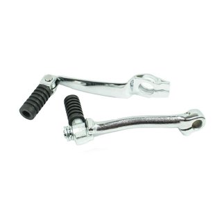Schalthebel Kickstarter beide klappbar für Simson S51 S61 S70 S53 S83 mit Gummi Chrom
