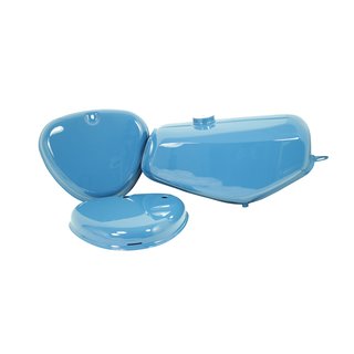 Lackset Tank + Seitendeckel blau für Simson S51 S50 S70