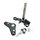 Set Lenkkopf Gabelführung oben + unten Schloss Satz Lenkung Telegabel Aufnahme schwarz Simson S51 S50 S70