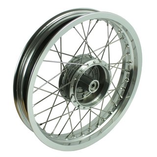 Speichenrad komplett mit Alufelge, Speichen verchromt Tuning 2,15x16 für Simson S51 S50 S70 Sperber Schwalbe Star Duo