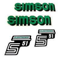 Set Klebefolien grün Aukfleber Simson S51 S50 S70...