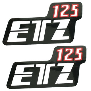 2 Klebefolie Kleber Seitendeckel Batteriefach Deckel Luftfilter pas. f. MZ ETZ125 Patch