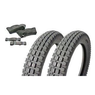Set Mitas Reifen E-05 4,00-19 76P TT+ Schläuche für Ural M72 BMW R71 Dnepr K750 MZ BMW EMW R35 BK350 Oldtimer Motorrad Gespanne