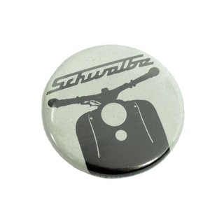 25mm PIN Blechbutton Fanartikel neuer Schriftzug Simson KR51 Schwalbe