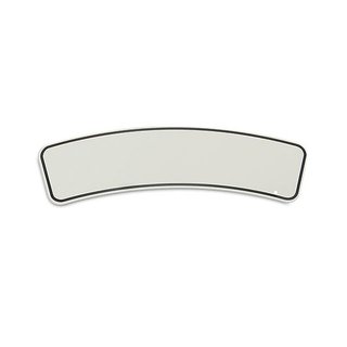 Vorkriegsnummerschild für Schutzblech vorn Motorrad gebogen für Kotflügel, pulverbeschichtet, mit Randrahmen,schwarz Ardie, DKW, Wanderer, Jawa, Horex