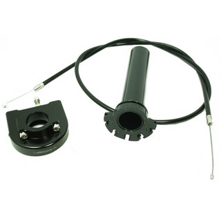 Schnellgasgriff schwarz für Simson S51, S50, S53 S83 Rennsport mit Gasbowdenzug für DDR Berliner, Mikuni, andere Vergaser Cross Motorcross Tuning Enduro