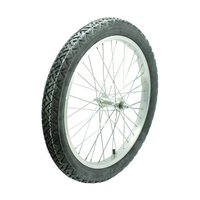 Komplettrad mit Alufelge 1,2x16, Speichen chrom Simson für Anhänger des S51 S50 KR51 Schwalbe Star Sperber Habicht auch pas. f. Mifa DDR Fahrrad