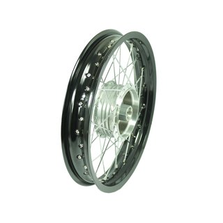 Felge 2,15x16 breit schwarz Speichen verchromt für Simson S51 S50 S53 Spatz Star Star Sperber Habicht KR51 Schwalbe Duo