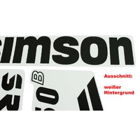 Aufkleber Satz für Simson SR50 schwarz Knieblech...