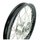 Speichenrad, Felge schwarz Speichen chrom Nabe abgedreht für Simson S51 S50 S53 KR51 Schwalbe Spatz Star Sperber Habicht Duo