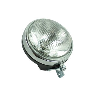 Scheinwerfer Halogen HS1 komplett, Gehäuse Fassung Glühlampe Chromring pas f Simson S51 S50 S70 E Enduro