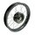 Felge 2,15x16 breit schwarz + Nabe mit verchromten Speichen pass f Simson S51 S50 S53 Spatz Star Star Sperber Habicht KR51 Schwalbe Duo