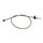 Tachowelle für Simson SR2 KR50 silber grau für Wappentacho Tachometer M10x1 + M16x1,5 750mm