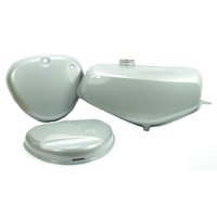 Lackset Tank + Seitendeckel silber Enduro für Simson...