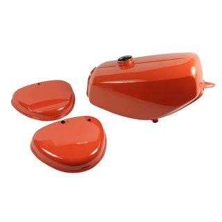 Lackset Tank + Seitendeckel rot Enduro für Simson S51E S50 S70 E Kraftstoffbehälter Cross Offroad