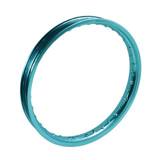 Felge 1,50x16 türkis hellblau für Simson S51 KR51 Schwalbe S50 S53 Spatz Star Sperber Spatz Habicht Duo, 36 Loch