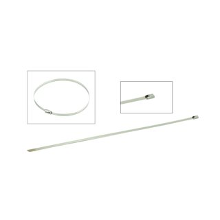Edelstahl Kabelbinder 4mm breit 300mm lang wie ab Werk pas. f. Simson S51 S50 S70 KR51 Schwalbe Star Sperber Habicht Duo für Auspuff Hitzeschutzband