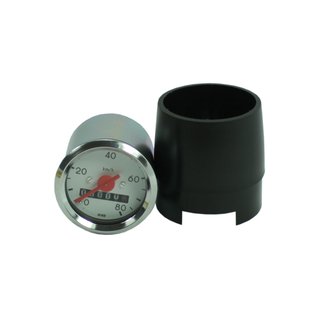 Tachometer mit Hülle für Simson S51 S50 S70 80 km/h MMB Chrom Tacho weiß 48mm