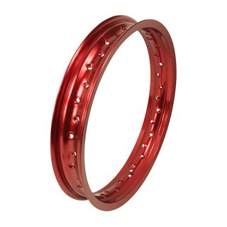 Felge breit 1,85x16 rot für Simson S51 S70 S53 KR51 Schwalbe S50 Star Sperber Habicht Spatz Duo Alufelge