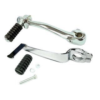 Schalthebel Kickstarter klappbar für Simson S51 S61 S70 S53 S83 mit Gummi Chrom