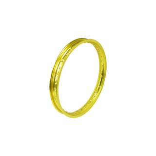 Felge 1,60x18 Alu gold eloxiert, poliert für MZ TS ES ETZ 150 125 vorn, Vorderrad, 36-Loch