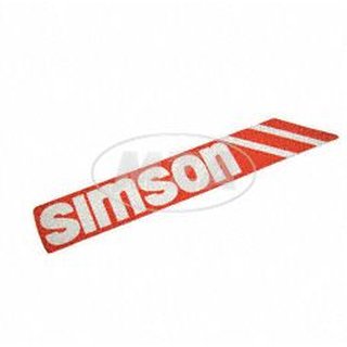 Aufkleber links rot weiß Tank Simson S53 S83