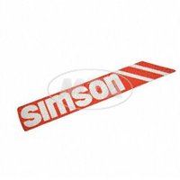 Aufkleber links rot weiß Tank Simson S53 S83