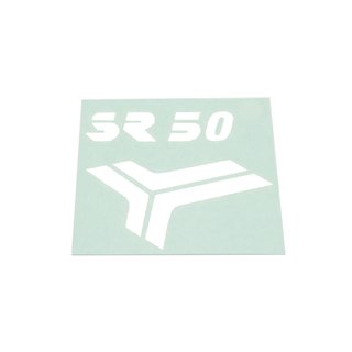 Klebefolie Aufkleber weiß für Simson SR50 Knieblech Beinblech Patch Sticker