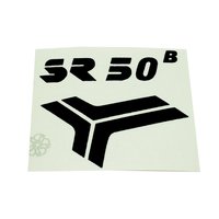 Klebefolie Aufkleber schwarz pas. f. Simson SR50 B...