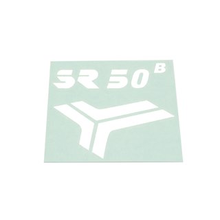 Klebefolie Aufkleber weiß für Simson SR50 B Knieblech Beinblech Patch Sticker