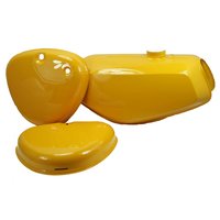 Lackset Tank + Seitendeckel saharabraun gelb für...
