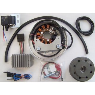 12V Lichtmaschine LiMa voll elektronische Zündung Zündanlage 12V 100W für Zündapp DB/DBK 200/250 (1935-1940)