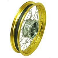 Speichenrad breite Felge 2,15x16 Gold Edelstahl Speichen...
