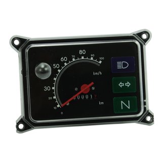 100er MMB Tachometer für Simson SR50 SR80 Tacho 100 km/h 6V schwarz Kombiinstrument