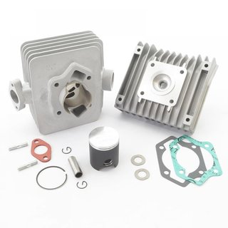 ZT60N Zylinder 60ccm für Simson S51 SR50 S53 SD50 KR51/2 Schwalbe Motor + Kolben & Dichtung mit Kopf Vollaluminumzylinder Nikasilbeschichtet