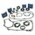 SKF Lagersatz Dichtsatz Wellendichtringe Motor + Getriebe pas. f. Simson KR51/1 S50  Schwalbe Sperber Duo Star Habicht Regeneration Dichtungssatz braun (Profi Qualität)