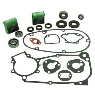 SNH Lagersatz Dichtsatz Wellendichtringe braun Motor + Getriebe für Simson KR51/1 S50  Schwalbe Sperber Duo Star Habicht Regeneration Dichtungssatz (Profi Qualität)