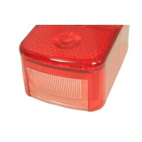 Rücklichtkappe rot, eckig für Simson KR51-1 Schwalbe Star Sperber Habicht mit E-Prüfzeichen