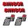 4x Klebefolie Aufkleber Tank Seitendeckel Simson S51 N S50 S51N rot weiß