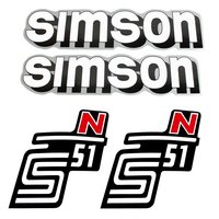 4 x Klebefolie Tank Aufkleber Seitendeckel pass f Simson...