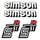 4 x Klebefolie Tank Aufkleber Seitendeckel pass f Simson S51N rot weiß 